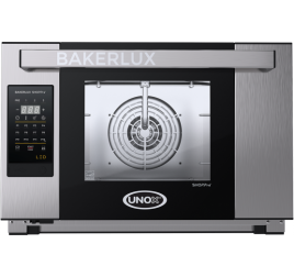 3 tálcás UNOX BAKERLUX SHOP.Pro STEFANIA LED elektromos légkeveréses sütő párásítással, digitális vezérléssel